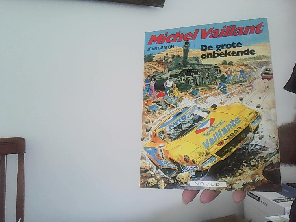 michel vaillant nr 37de grote onbekende uit 198o edi-bd, Eén stripboek, Ophalen of Verzenden, Gelezen
