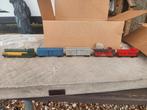 fleischmann H0 baldwin diesel lok plus wagons en 2x caboose, Ophalen, Gelijkstroom, Fleischmann, Analoog