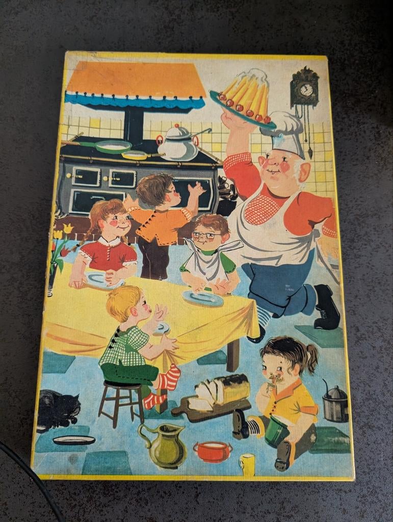 Vintage houten puzzel, Ophalen of Verzenden