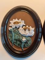 Vintage wandtegel Gabriel Zweden waterlelie, Ophalen of Verzenden