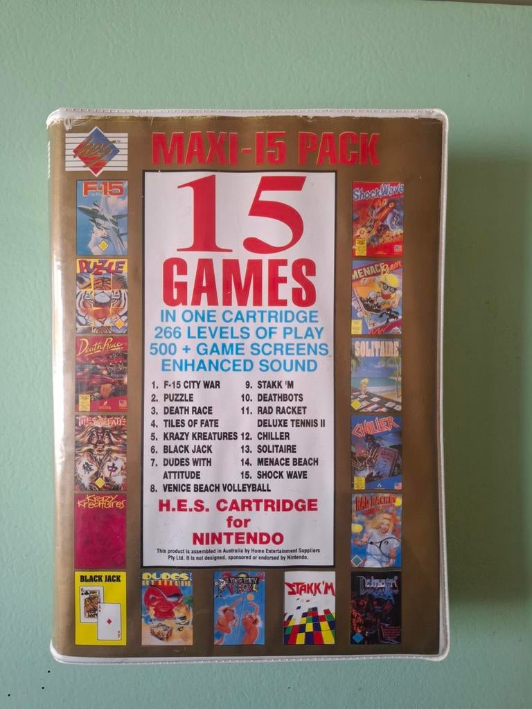 NES Maxi 15 Pack (incl. Chiller), Spelcomputers en Games, Games | Nintendo NES, Avontuur en Actie, Vanaf 18 jaar, 1 speler, Ophalen of Verzenden