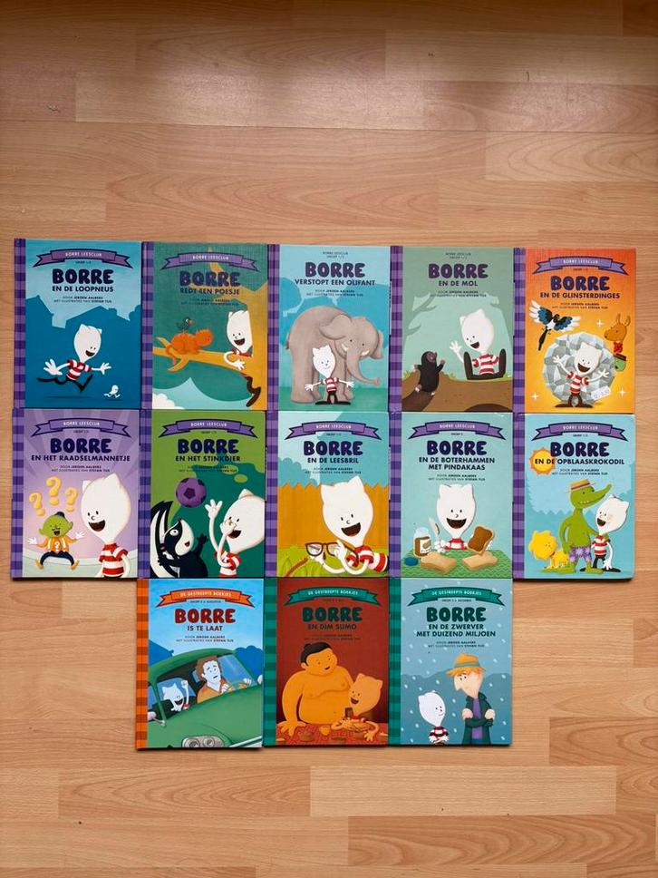 13 BORRE boekjes groep 1/2 en 5 in nieuwstaat !!!, Boeken, Kinderboeken | Kleuters, Zo goed als nieuw, Fictie algemeen, Ophalen of Verzenden