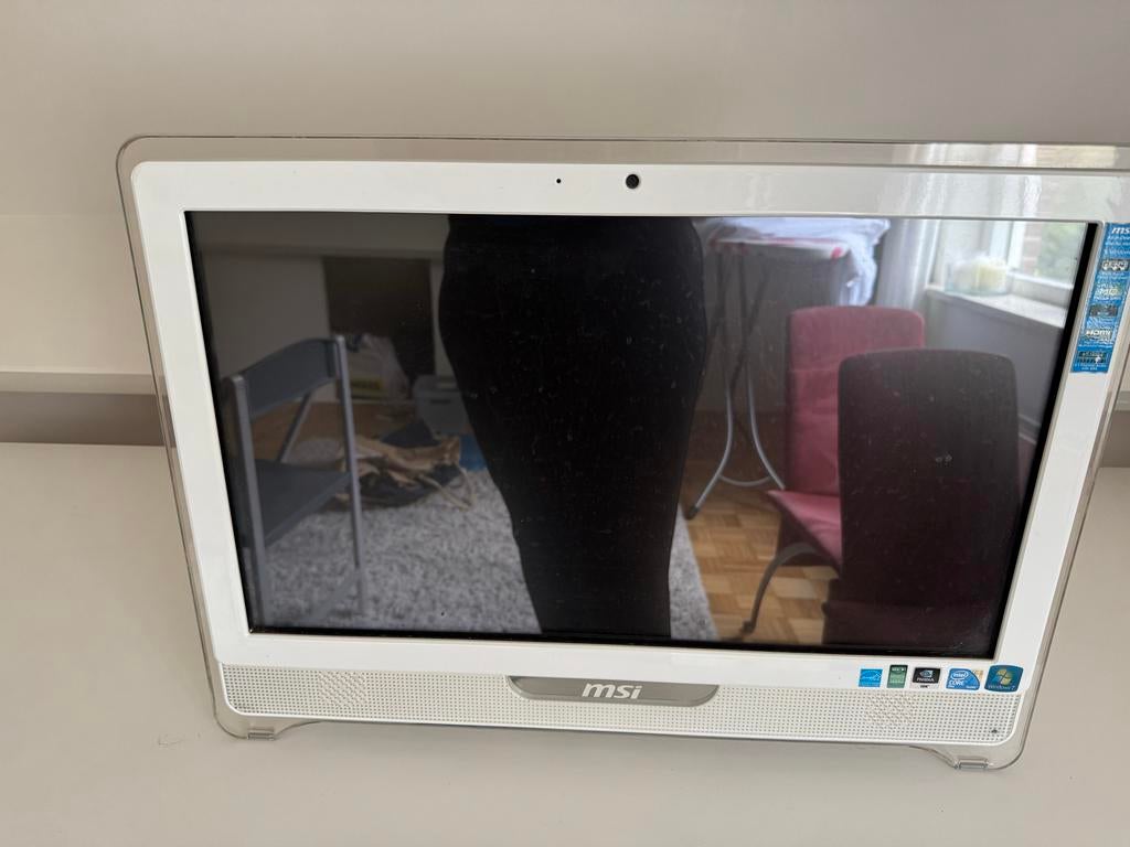 MSI All-in-One Computer - Wit, Computers en Software, Desktop Pc's, Gebruikt, Onbekend, HDD, Minder dan 4 GB, Met monitor, Ophalen of Verzenden