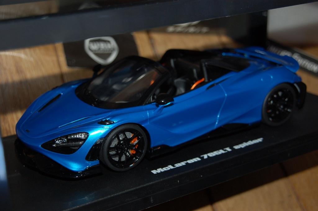 1:18 MCLAREN 675 LT SPIDER blue GT spirit GT886 WRH, Hobby en Vrije tijd, Modelauto's | 1:18, Verzenden, Zo goed als nieuw, Auto