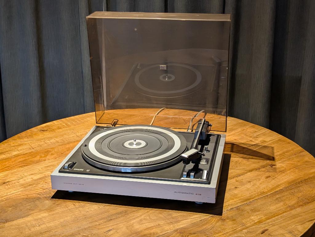 Philips 418 Automatische Platenspeler - Werkt goed!, Ophalen, Philips, Automatisch, Zo goed als nieuw