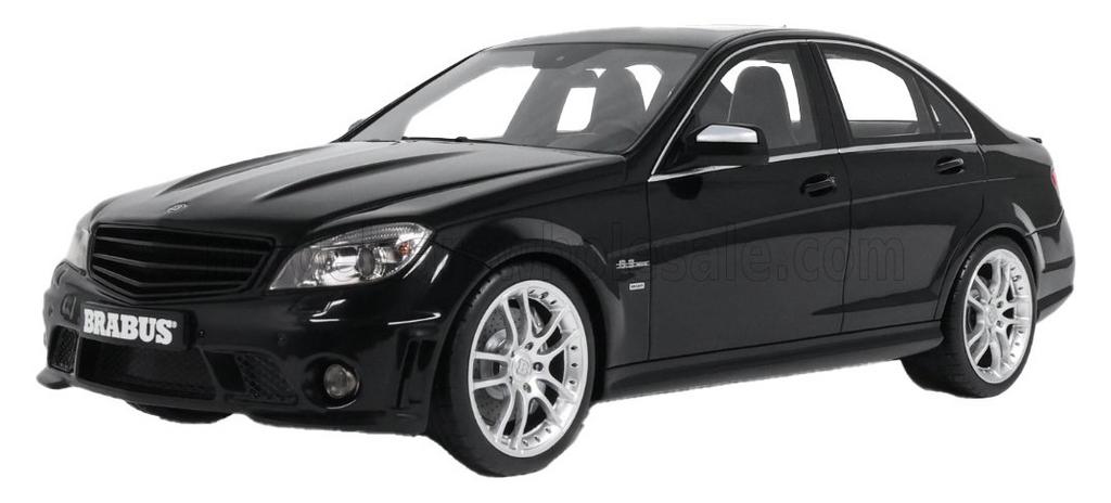 GT-Spirit 1:18 Mercedes C63 Brabus 2008 Black, Ophalen of Verzenden, Nieuw, Auto, Overige merken