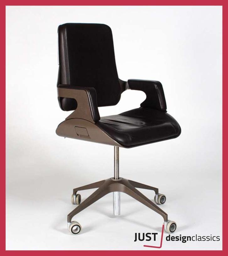 Interstuhl Silver 151S Bruin Leder Champagne (voorraad:15), Huis en Inrichting, Bureaustoelen, Gebruikt, Bureaustoel, Bruin, Ophalen of Verzenden