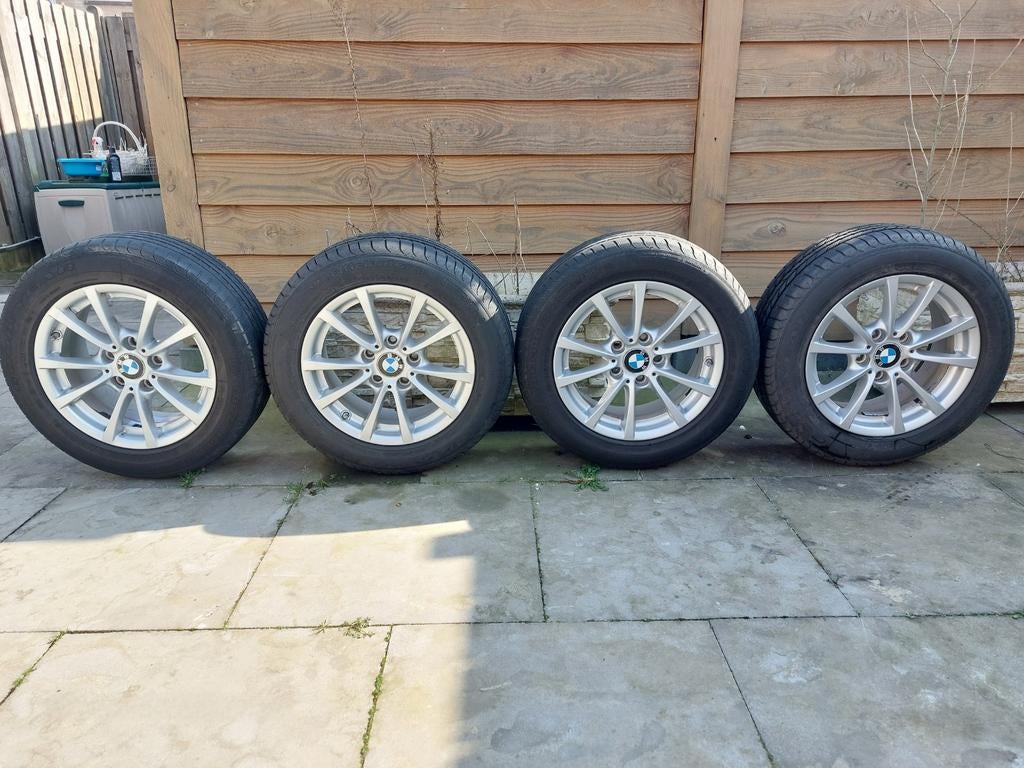 Originele BMW Styling 390 velgen 16 inch met TPMS – complete, Ophalen, Gebruikt, 16 inch, Banden en Velgen