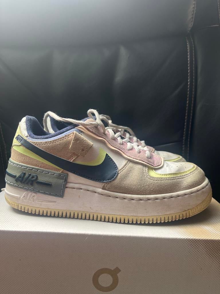 Nike Air Force 1 Shadow Pale Ivory sneakers, Kleding | Dames, Schoenen, Ophalen of Verzenden, Gedragen, Beige, Sneakers of Gympen