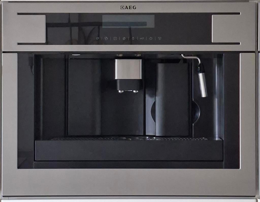 AEG PE4571-M inbouw koffiezetapparaat, Witgoed en Apparatuur, Ophalen, Gebruikt, Koffiemachine, Koffiebonen