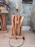 2 tafellampen van drijfhout, Ophalen, 75 cm of meer