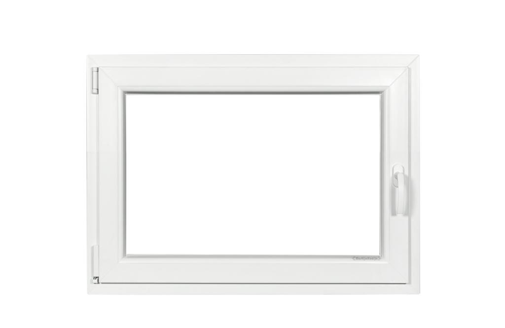 Kunststof Kozijn Draaikiep  B90 H60cm Wit, Niet ingevuld, Kunststof, Raamkozijn, Niet ingevuld