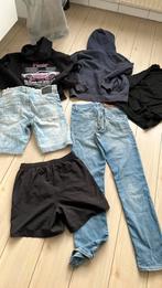164 170 176 jongens pakket set korte broek jeans gratis trui, Ophalen of Verzenden, Gebruikt, Jongen, Broek