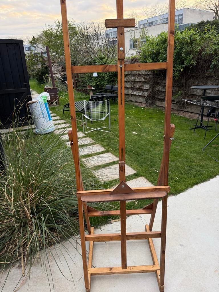 Houten schildersezel, Ophalen, Gebruikt, Ezel