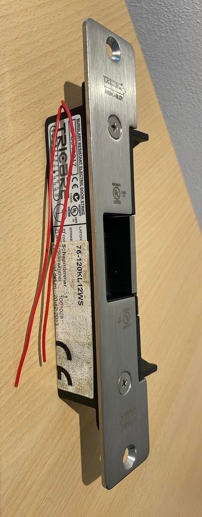 Assa abloy electrisch deurslot 76-120KL12WS, Ophalen of Verzenden, Zo goed als nieuw, Binnendeur, Minder dan 200 cm