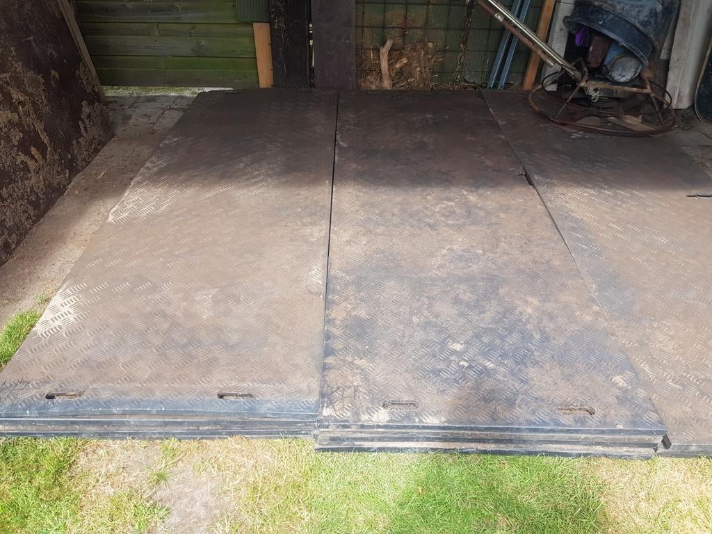 Rijplaten, Doe-het-zelf en Verbouw, Platen en Panelen, Ophalen, Gebruikt, Overige materialen, 20 tot 50 mm