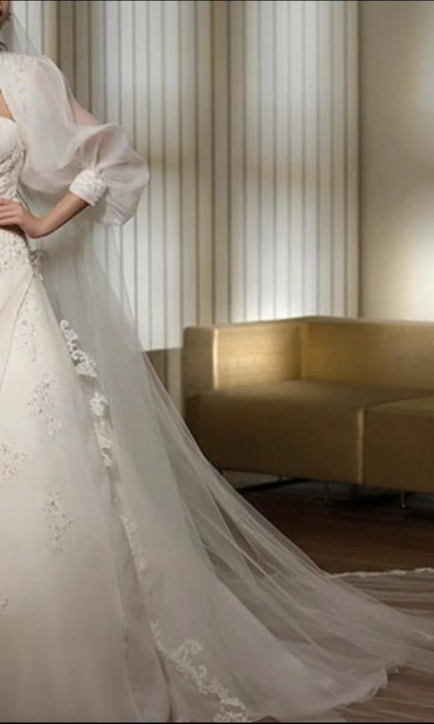 Trouwjurk pronovias maat 38, Ophalen of Verzenden, Zo goed als nieuw, Overige kleuren, Trouwjurk