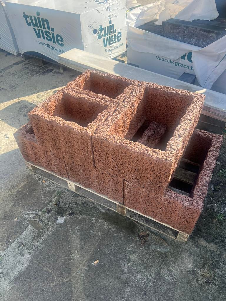 Restpartij beplantingsbak elementen, Ophalen of Verzenden, Zo goed als nieuw, Rond