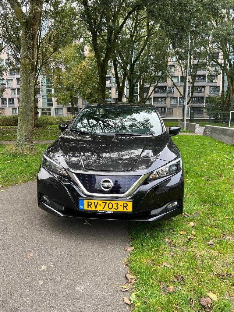 Nissan Leaf Electric 40kWh 2018 Zwart, Auto's, Zwart, Elektrisch, Particulier, Onderhoudsboekje