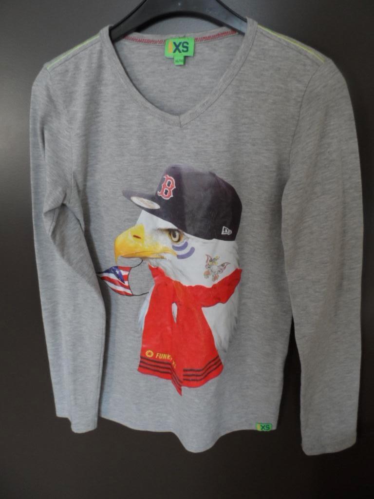 Stoere longsleeve FUNKY XS, Ophalen of Verzenden, Zo goed als nieuw, Jongen, Shirt of Longsleeve