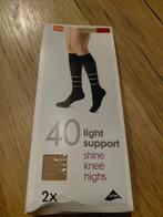 Hema 40 denier licht ondersteunende kniekousen 2x, Ophalen of Verzenden, Nieuw, Overige maten, Zwart
