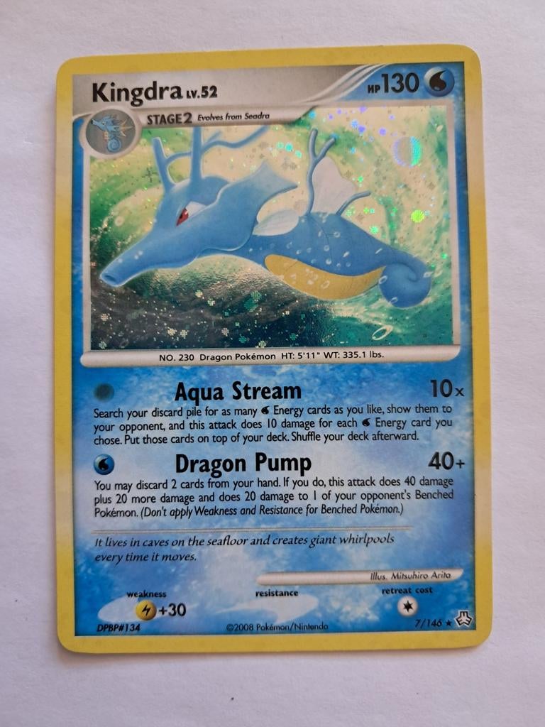 Kingdra 7/146 Legends Awakened, Ophalen of Verzenden, Zo goed als nieuw, Losse kaart, Foil