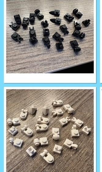 lego 1x1 div. klemmetjes (zie foto), Kinderen en Baby's, Speelgoed | Duplo en Lego, Ophalen of Verzenden, Zo goed als nieuw, Losse stenen