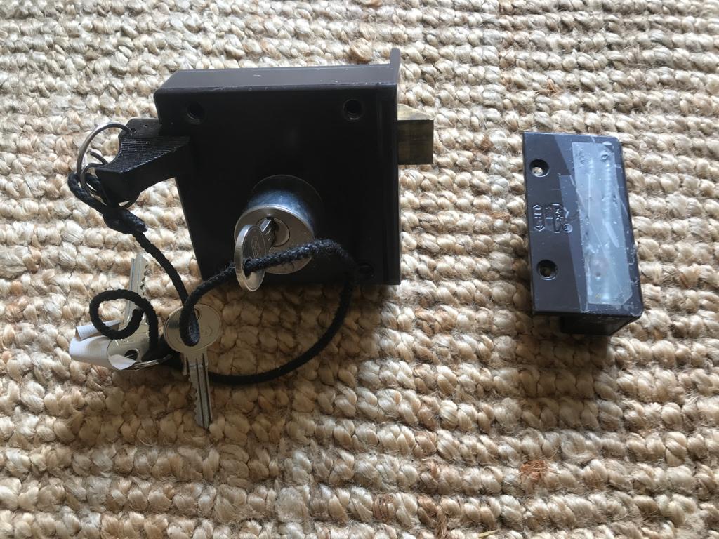 lips oplegslot met veiligheidsrozet, Ophalen, Gebruikt, IJzer, Slot