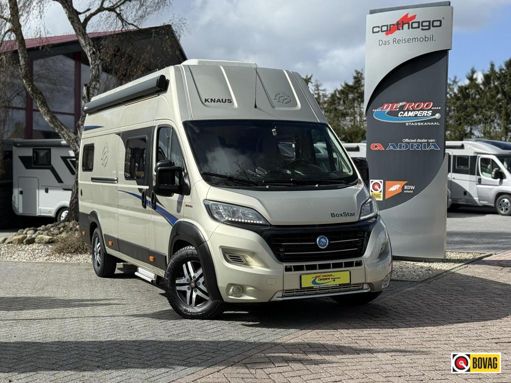 Knaus Boxstar Freeway 630 buscamper lengtebedden NIEUWSTAAT, Caravans en Kamperen, Standaard zit, Ringverwarming, Fiat, 6 tot 7 meter