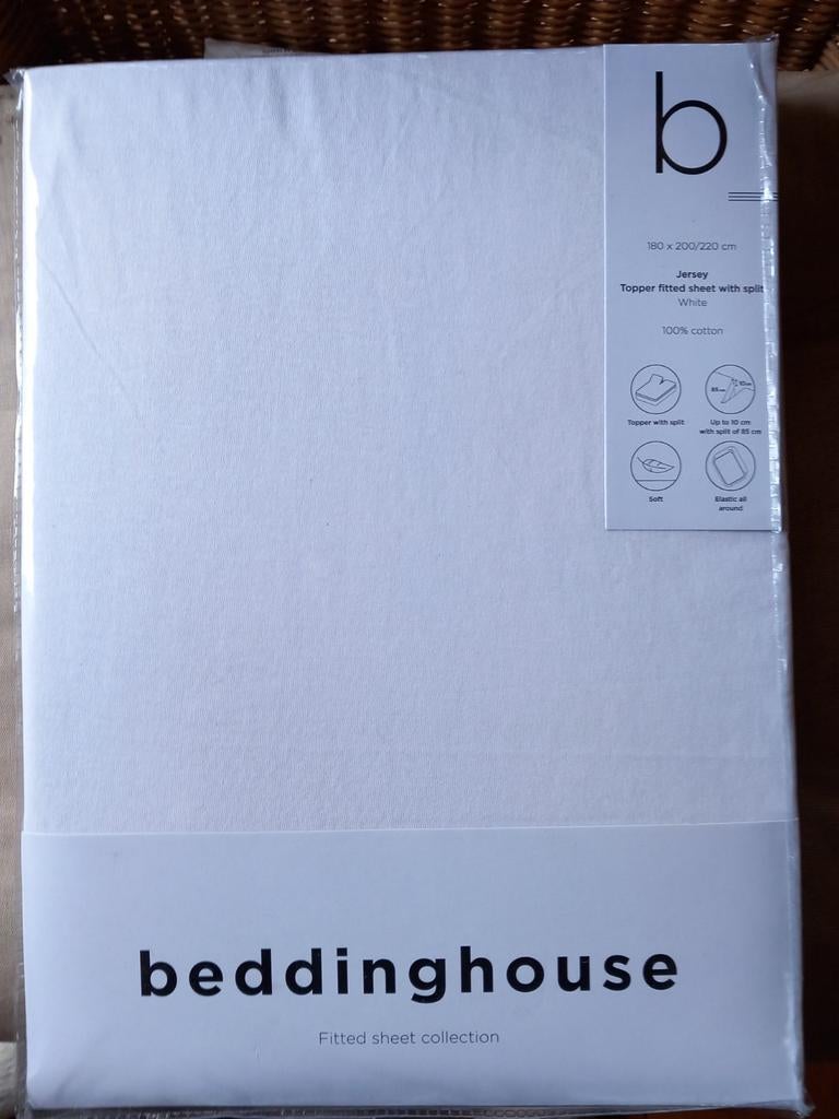 Beddinghouse hoeslaken met split., Ophalen, Wit, Hoeslaken of Sloop, Nieuw