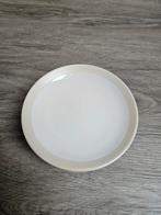 6 gebaksbordjes wit/beige 16cm Sevilla Hema, Ophalen of Verzenden, Zo goed als nieuw, Bord(en), Overige stijlen