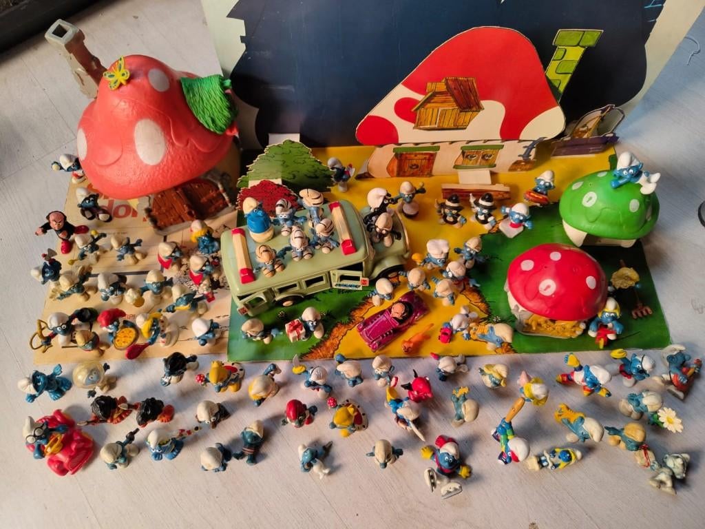 Smurfen verzameling, Ophalen of Verzenden, Gebruikt, Verschillende Smurfen, Poppetje, Figuurtje of Knuffel