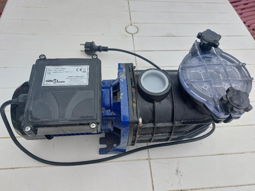Elektrische zwembadpomp 500W blauw 9000l/h, Ophalen, Gebruikt