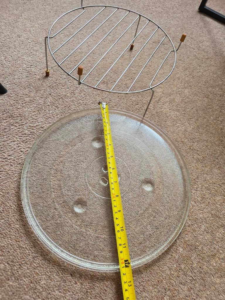 Glasplaat voor (combi) magnetron, doorsnee ong  31.5 cm, Ophalen of Verzenden