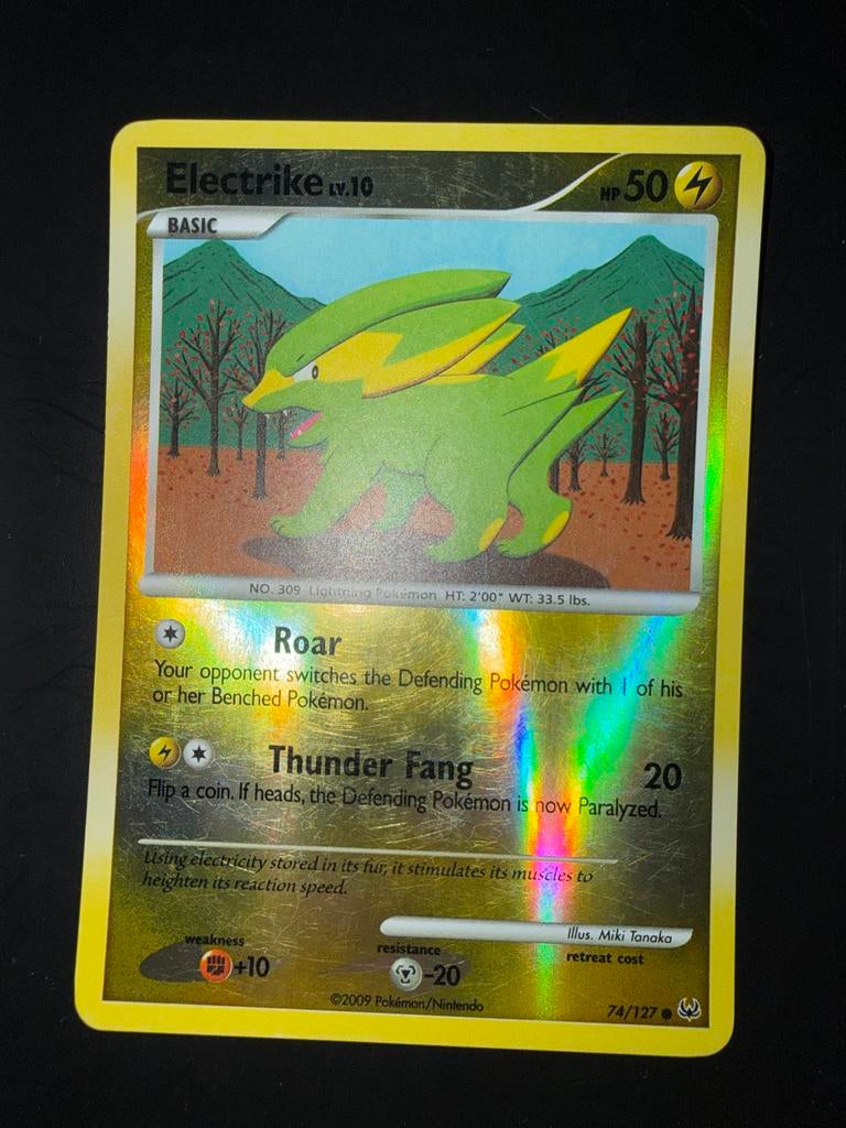 Electrike 74/127 REVERSE HOLO - Zo Goed Als Nieuw, Ophalen of Verzenden, Zo goed als nieuw, Losse kaart, Foil