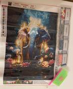 Diamond Paintiing olifant 30x40 rond Nieuw, Ophalen of Verzenden, Nieuw, Knutselwerk