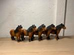 Schleich oude shetlander ponys, Ophalen of Verzenden, Zo goed als nieuw, Paard, Beeldje of Figuurtje