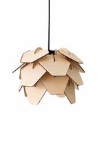 Moderne Houten Design Hanglamp - Uniek & Sfeervol, Huis en Inrichting, Verzenden, Nieuw, Minder dan 50 cm, Hout