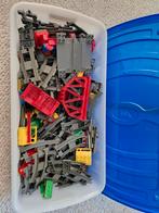 Grote bak Lego Duplo rails, treinen en toebehoren, Kinderen en Baby's, Speelgoed | Duplo en Lego, Ophalen of Verzenden, Gebruikt
