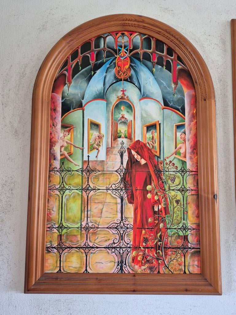 Schilderij van Henk van Klinken - Surrealistisch Kunstwerk, Antiek en Kunst, Ophalen