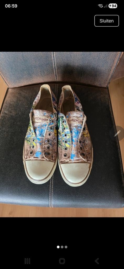 Ed Hardy sneakers laag maat 45, Ophalen of Verzenden, Zo goed als nieuw