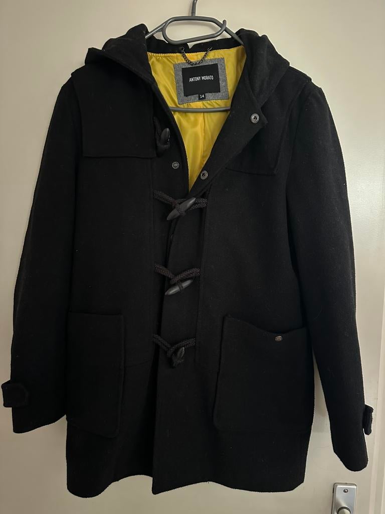 Antony Morato winterjas, mantel stijl 14 jaar, Ophalen of Verzenden, Zo goed als nieuw, Zwart