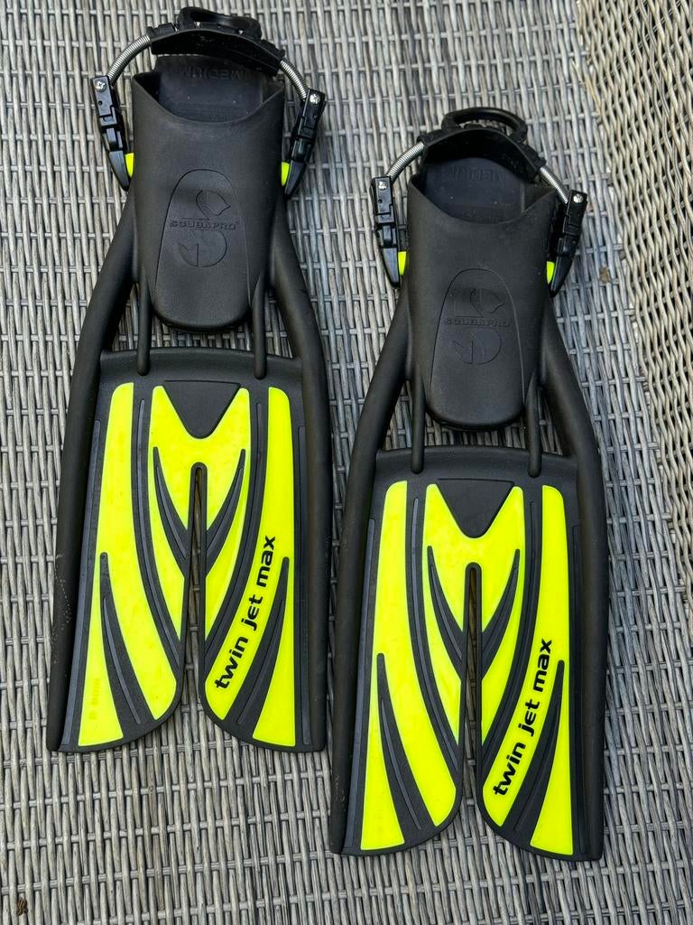Scubapro twin jet max vinnen, Watersport en Boten, Ophalen of Verzenden, Zo goed als nieuw, Zwem- of Duikvliezen