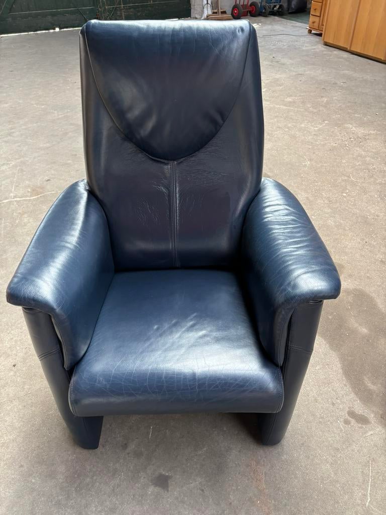 Leren fauteuil, Ophalen, Gebruikt, 75 tot 100 cm, 50 tot 75 cm