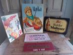 5 x oud reclamebord, Verzamelen, Ophalen of Verzenden, Gebruikt, Reclamebord
