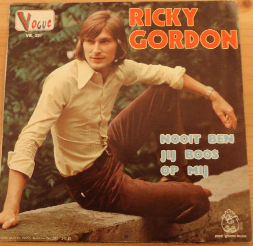 Ricky Gordon > Monika, Gebruikt, 7 inch, Single, Ophalen of Verzenden