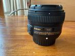 Nikon AF-S 50mm 1.8G lens, Audio, Tv en Foto, Fotografie | Lenzen en Objectieven, Ophalen of Verzenden, Zo goed als nieuw, Standaardlens