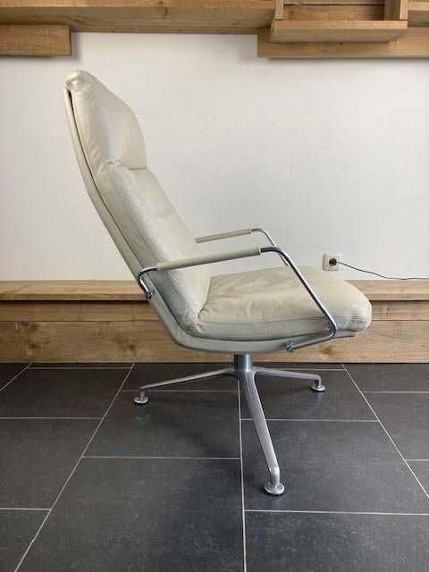 Walter Knoll Fabricius en Kastholm FK86 fauteuil , wit leder, Huis en Inrichting, Fauteuils, Minder dan 75 cm, Design, Ophalen of Verzenden