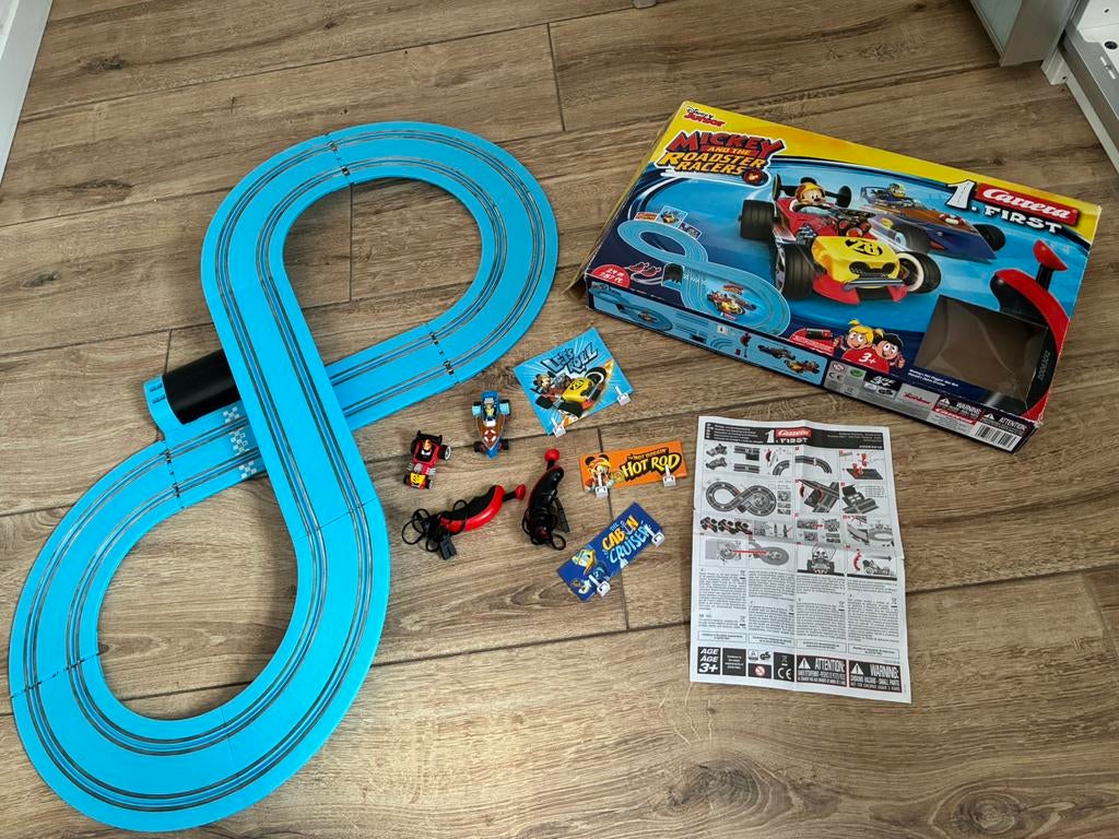 carrera racebaan mickey en de roadster racers, Carrera, Ophalen of Verzenden, Elektrisch, Racebaan