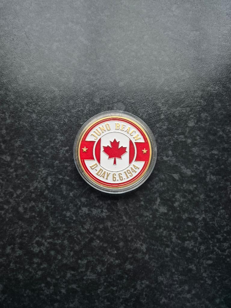 WW II Normandy the 3rd Canadian infantry division coin /munt, Ophalen of Verzenden, Buitenland, Munten